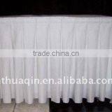White100%polyester Box Pleat Skirting