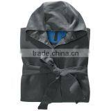 Solid Color Microfiber Bathrobe
