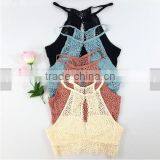 B33750A Latest fashion crochet lace sexy hot tube Tops