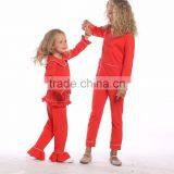 Cheap Price Red Color Christmas Pajamas Sets thumbnail-2