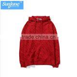 Full Print Long Sleeve Drawstring Kangaroo Pocket Fashion Hoodie