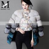 2016 Top Grade Elegant Luxury Winter Warm Real Fox Fur Coat Jacket thumbnail-1