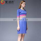 Short Sleeve Mix Color Summer One Piece Girls Dress For Girls thumbnail-4