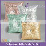 RP03 Sequin Fabric Rhinestone Buckle Decoration Ring Pillow Pattern for Wedding thumbnail-1