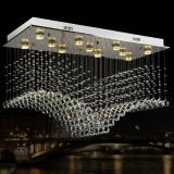 Popular Crystal Pendant Light LED Decorated Chandeliers for hotel hall
