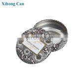 Wholesale Custom Printed Emboss Small Round New Scented Soy Candle Tin Box thumbnail-6
