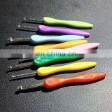 Knitting Tool Sweater Needle New Color Plastic Handle Aluminum Crochet Fingerprint Handle Needle Hooks thumbnail-4