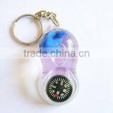 Plastic Round Shape Keychain, Acrylic Fish Inside Keychain thumbnail-3
