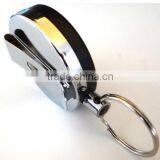 Gift Idea 2" Pull Reel Key Chain Keychain w 38" Retractable Cable Cord US SELLER thumbnail-4