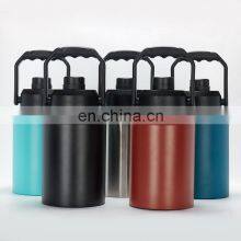 2021 Hot Selling Unbreakable Stainless Steel Water Bottle Hot Cold 304 Big Vacuum Flask thumbnail-1