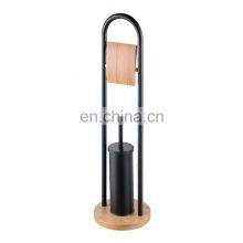 European Style Bamboo Bathroom Accessories Set and Bathroom Accessories in Black Complete Bathroom Accessory Set thumbnail-5