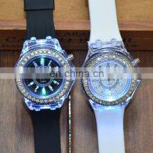 N771 Children Student Colorful Geneva Quartz Digital Silicone Watches Flashing Sport Luminous LED Light Designer Watch thumbnail-2