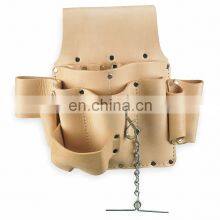 High Quality 8-Pocket Leather Electrician's Tool Pouch Bag Durable Portable Tool Belt Bag thumbnail-1
