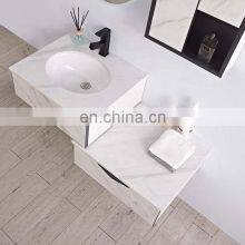 40 Inch Modern Luxury All Stone Bathroom Vanity Cabinet Set Combo Smart LED Mirror Side Cabinet thumbnail-4