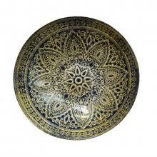 Golden Mandala Pattern Glass Charger Plates And Bowl Wholesale thumbnail-5