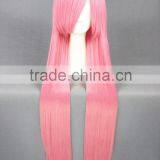High Quality 100cm Long Straight Kuroko No Basketball Cosplay Hair Wigs Momoi Satsuki Pink Synthetic Anime Wig Party Wig thumbnail-2