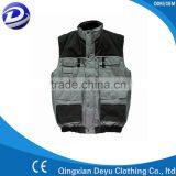 Hottest multi pocket padded plain cotton wholesale vest