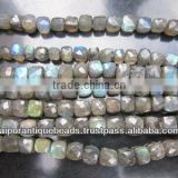 labradorite Box Beads gemstone