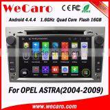 WECARO Touch Screen Canbus Ipod Pure Android 4.4.4 Car Multimedia Radio CD Player for Opel Astra 2004 - 2009