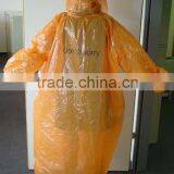 Emergency PE Hooded Disposable One Time Raincoat thumbnail-2