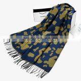 Winter Ladies Fashion Leopard Jacquard Wool Cashmere Scarf thumbnail-6