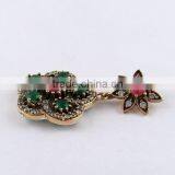 White CZ Green Onyx Red Onyx Pendant, Silver Jewellery India, 925 Silver Jewellery thumbnail-4