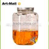 New Premium Products Large Glass Jars With Cap and Copper Tap