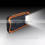 Free Sample Wholesale 20000mAh Outdoor Waterproof Solar Charger Solar Power Bank With Camping LED Light Mobile Solar Charger thumbnail-1