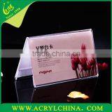 Transparent Acrylic Table Card/perspex Display Stand/PMMA Meeting Cards