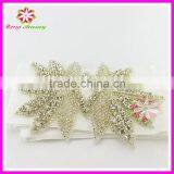 Handmade Rhinestone Sash Applique for Bridal Wedding Dress thumbnail-1