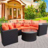Patio Round Semic Circle Garden Wicker Sofa Quality Choice thumbnail-1