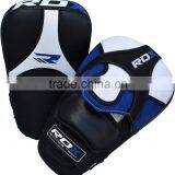 RDX Leather Focus Pads Hook and Jab Boxing Kick Curved Bag Mitts MMA Training FP thumbnail-1