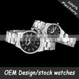 100% Factory Direct Quartz Japan Movt Stainless Steel Quartz Watch thumbnail-1