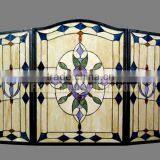 F-10 Stained Glass Fireplace Tiffany Panel Tiffany Mosaic Tiles Wholesale Tiffany Lamp thumbnail-2