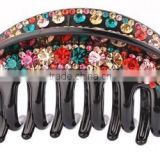wholesale hair accessories fashion crystal black crystal hair claw