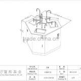 Hexagon Table Workbench for Chemistry Laboratory thumbnail-1