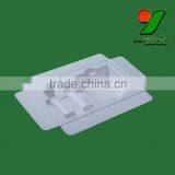 China Manufacturer Biodegradable Sugarcane Bagasse Pulp Molded Tray , Natural Color Smooth Surface Packaging thumbnail-4