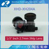 China hot sale fixed f1.8 m12 2.7 mm megapixel cctv lens