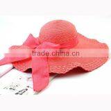 Ladies Elegant Purple Church Hats Made of Straw From Taizhou,China thumbnail-4
