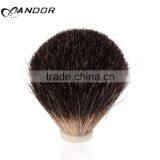 Black Pure Badger Hair Shaving Brush Knot 20mm Dia 60mm Loft thumbnail-5
