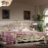 France Style Bedroom Furniture-teak Hand Carved Furniture King Size Bed Quality Choice thumbnail-1