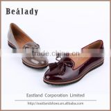 Hot sale customized high quality formal genuine cow patent leather moccasin loafers shoes