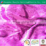 China soft shiny 4 way stretch 95% polyester 5% elastane fabric manufacture diamond velvet ZJ060