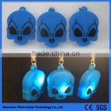 Red LED Light Silicone Keychain for Multiple Keys thumbnail-2