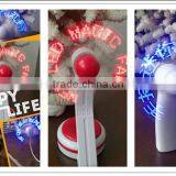 several models Mini Flashing Led Promotional Programme message Fan customized words