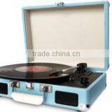 New High Quality Portable Suitcase Turntable Player Vinyl Records thumbnail-4