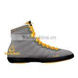 Black Wrestling Shoes, Comfortable Boxing Shoes, High Top Breathable Boxing Shoe thumbnail-3