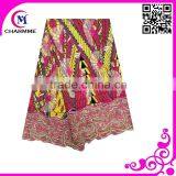 Most Fashion Design Newest Wax Lace African Wax Fabric Lace for Making Beautiful Ladies Dress thumbnail-2