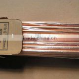 6x355mm round pointed grooveless copper coated carbon gouging rods