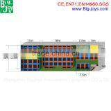 Hot New Fectory Price Sky Zone Indoor Bounce Indoor Fitness Large Sized Trampoline Park thumbnail-2